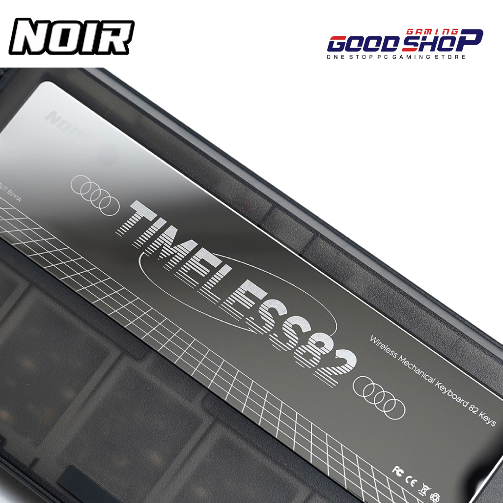 Noir Timeless82 75% Wireless OLED Mechanical Keyboard Gasket Mount PBT