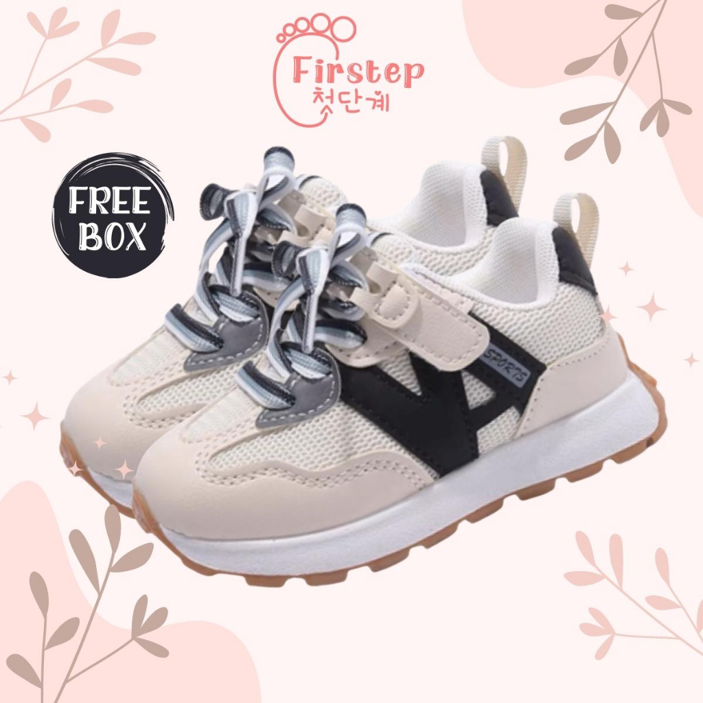 Sepatu Anak Perempuan Dan Laki Laki Import Sneaker Anak Usia 1-5 Tahun FS168