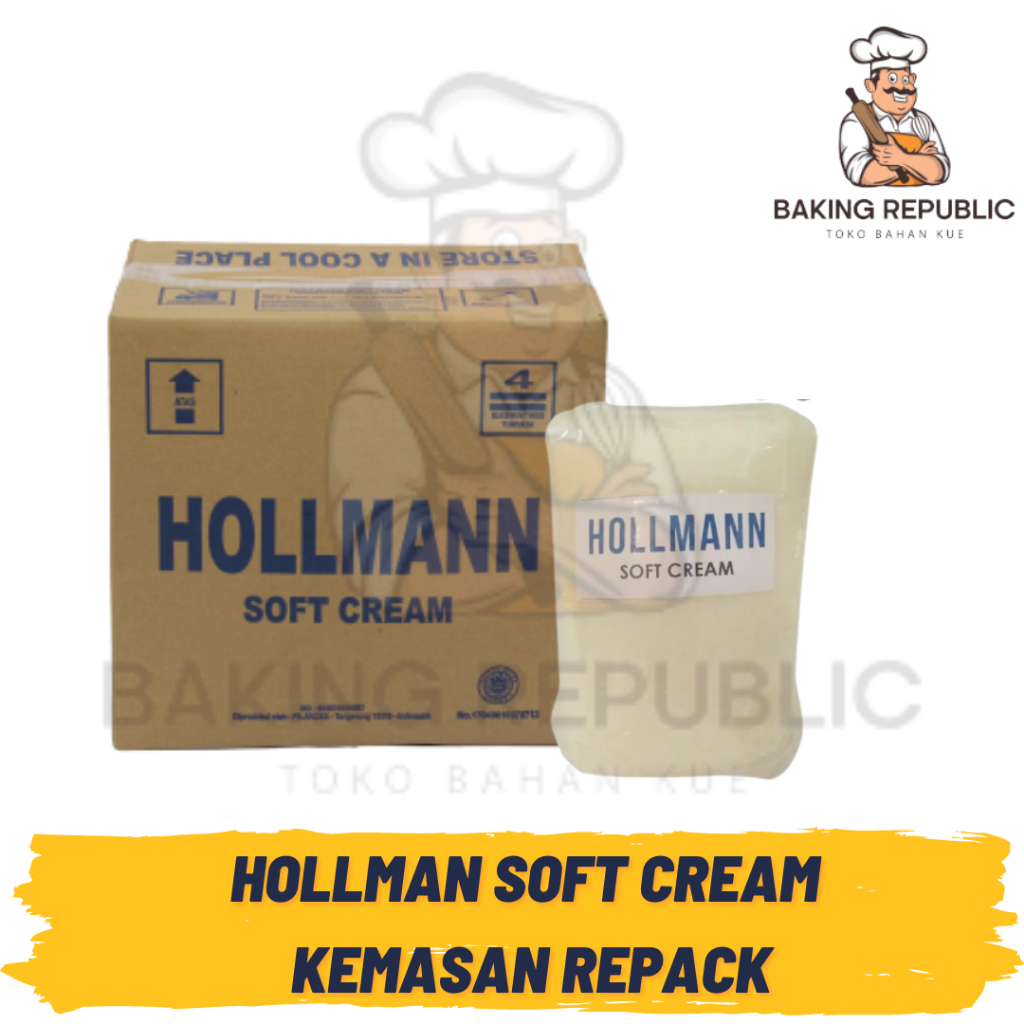 

HOLLMAN SOFT CREAM | 250 GR | 500 GR | 1 KG | KEMASAN REPACK