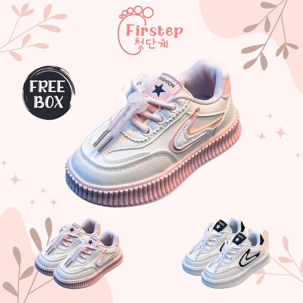 Sepatu Anak Perempuan Dan Laki Laki Import Sneaker Anak Usia 1-5 Tahun  FS177