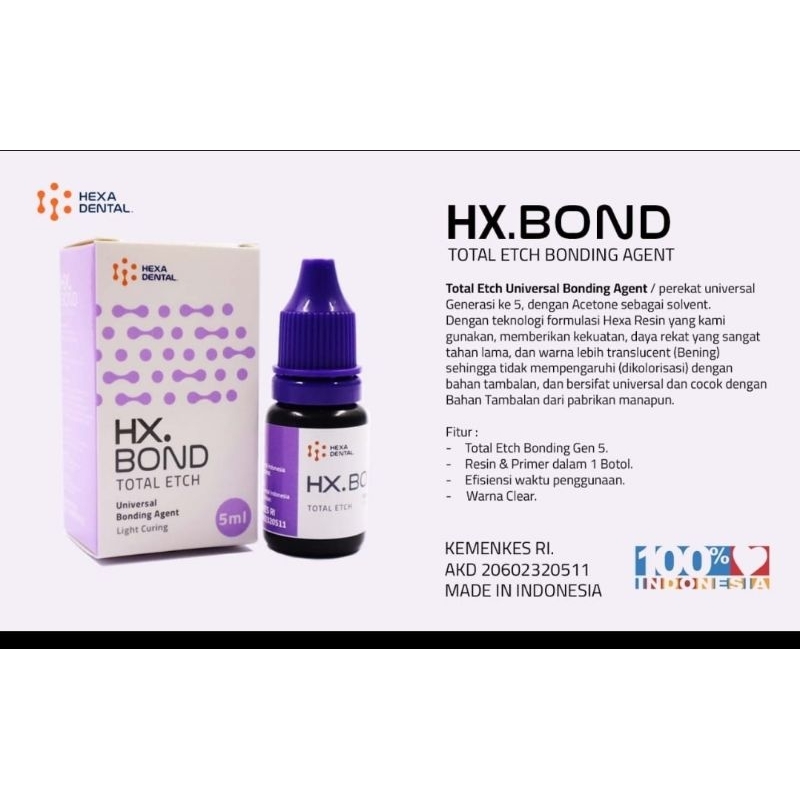 HX Bond Gen 5 Total Etch Bonding Agen 5ml