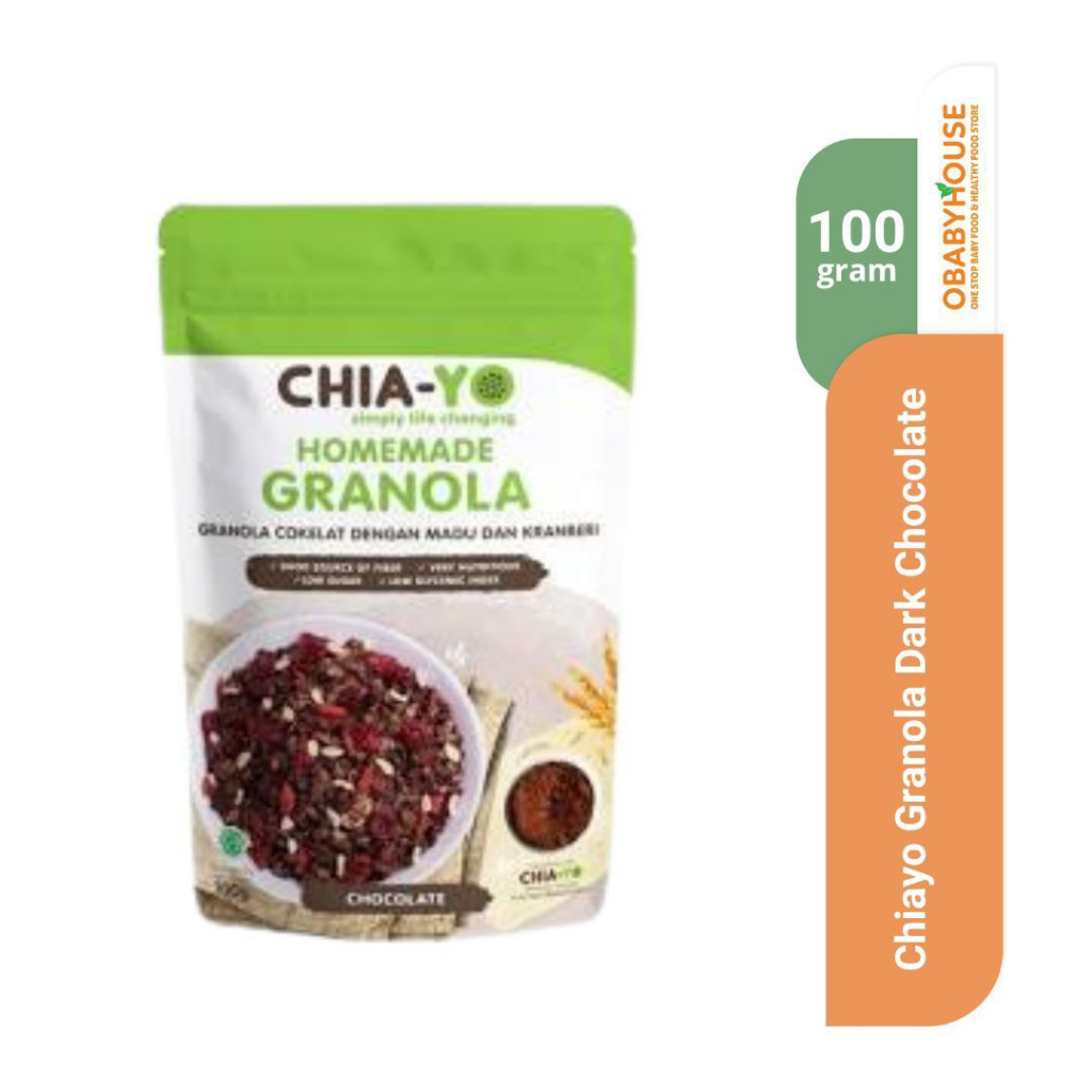 Chiayo Granola Dark Chocolate 100 gr