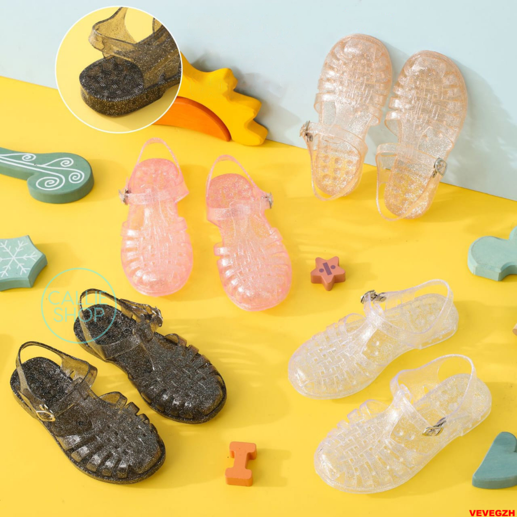 Sandal Anak Gladiator Flat Jelly Possession Shiny 003-1K 1T KCGLDMJ