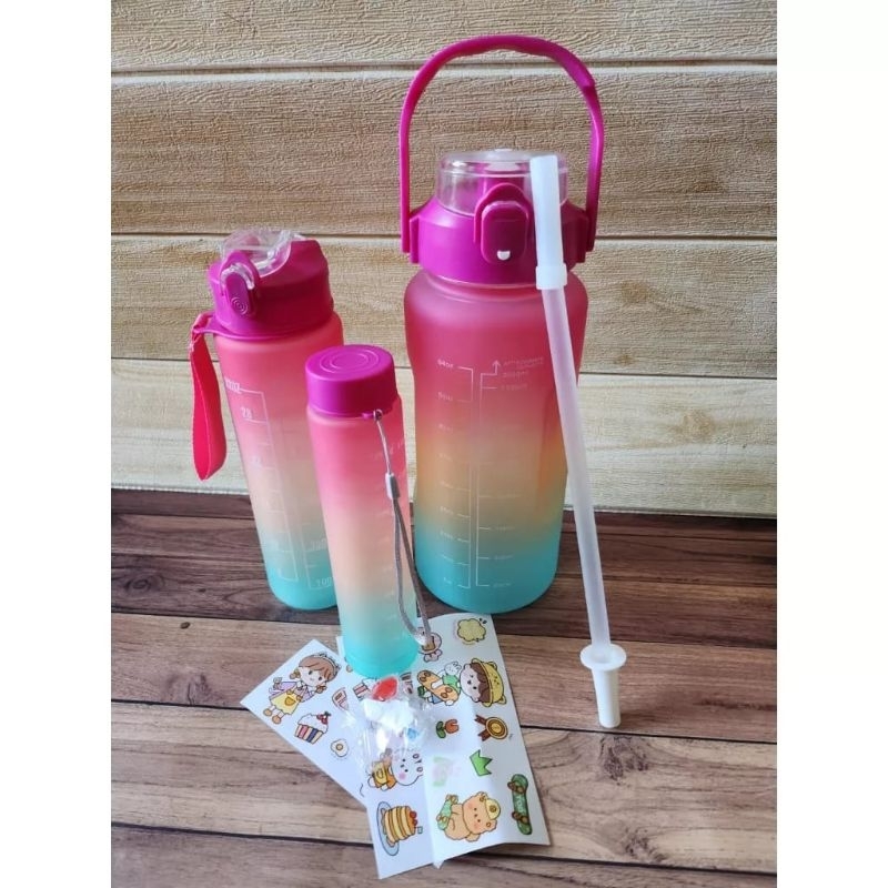 BOTOL MINUM PELANGI BERANAK 3IN1