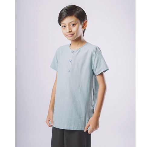 ELZATTA KOKO SARIMBIT ANAK GRANADA LINEN PATCHWORK BAJU COWOK LAKI LAKI Z833