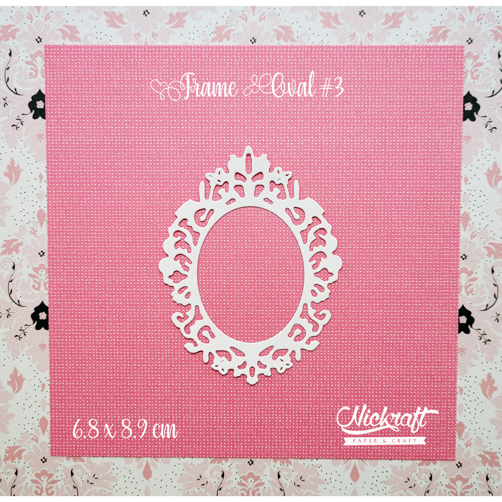 

FRAME OVAL #3 - Hiasan Scrapbook Jurnal Die Cut Journaling Bujo