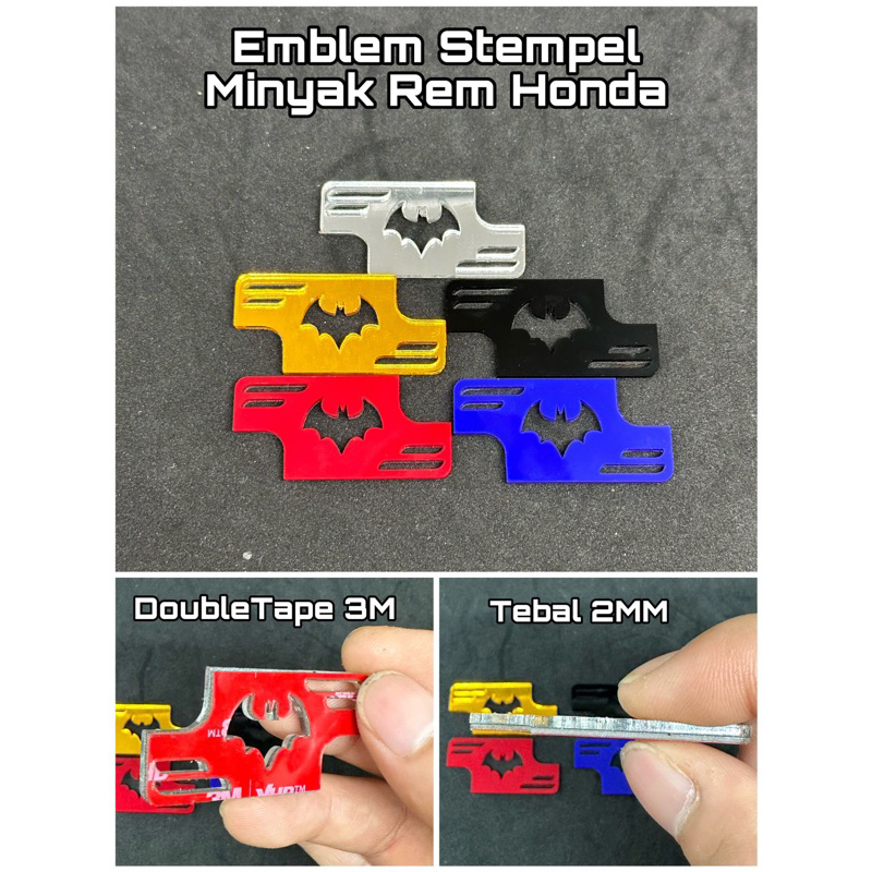 emblem stempel minyak rem honda model Batman