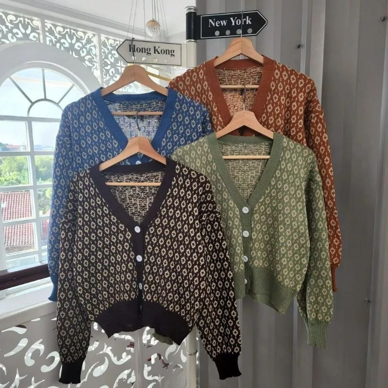 OUTWEAR NAD CARDY OUTHER RAJUT | KNIT OUTER CROP WANITA TANGAN BALON TRENDY | ATASAN RAJUT WANITA MURAH | OUTHER RAJUT KNIT BAHAN TEBAL