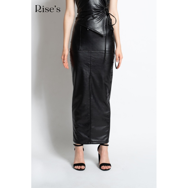 Rok span wanita / Skirt leather fit body mode stretchy/melar by Rise's