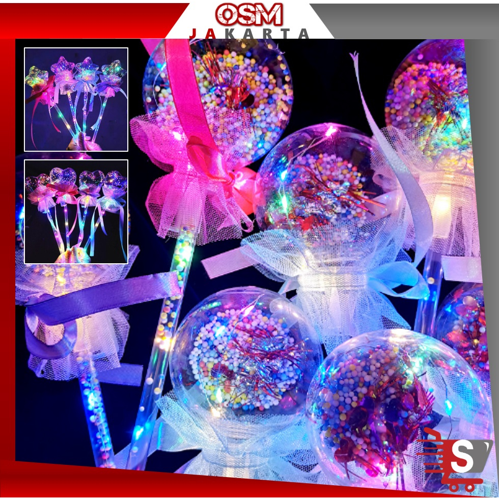 OSM JKT 5873 Tongkat Sihir Lampu Mainan Anak / LED Tongkat Peri Magic Dengan Lampu Cantik / Tongkat 