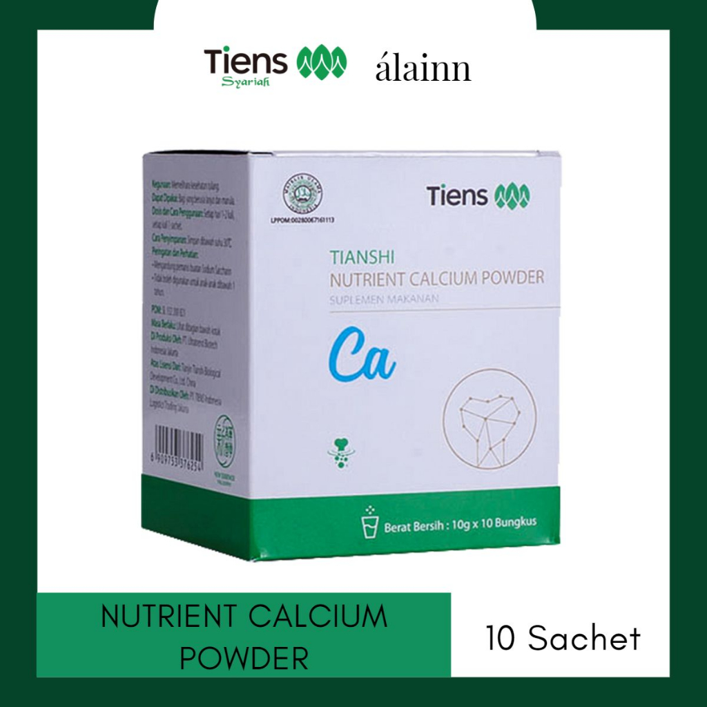 

Kalsium Tinggi Badan Nutrient Calcium Powder 1 Box / 10 Sachet Full