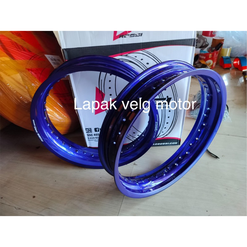 velg Rossi tapak lebar ring 17uk300/350 warna biru