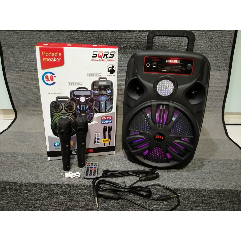 Speaker 815/2 mic dan free remot