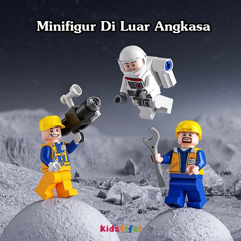 【Jakarta】Mainan Balok Space Shuttle Model Kapal Perang Untuk Anak Laki-Laki Mainan Balok Edukasi Anak Mainan Balok 3D