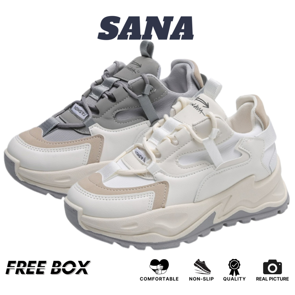 &quot;FREE BOX&quot; LV0082 Sepatu Sneakers Wanita  Sport Shoes Sepatu Fashion Wanita Korea Premium Quality