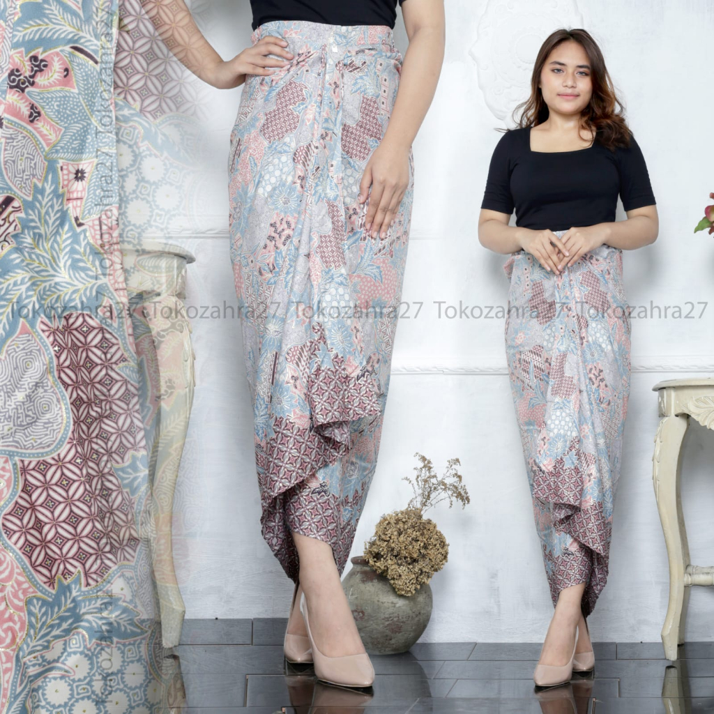 Rok Rempel Batik Pinggang Karet Jumbo MOTIF KUACI