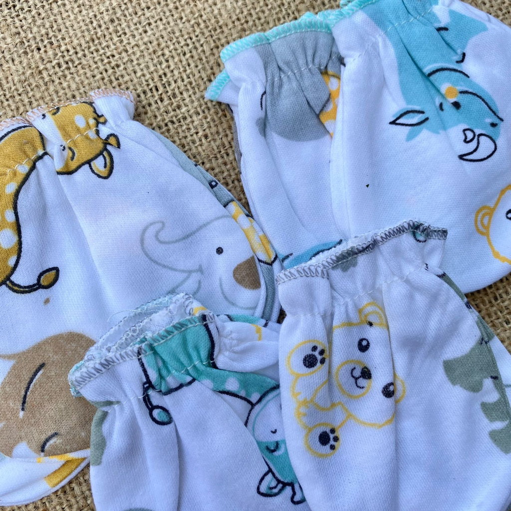 3 PCS SARUNG TANGAN + SARUNG KAKI BAYI BARU LAHIR SERIES GAJAH