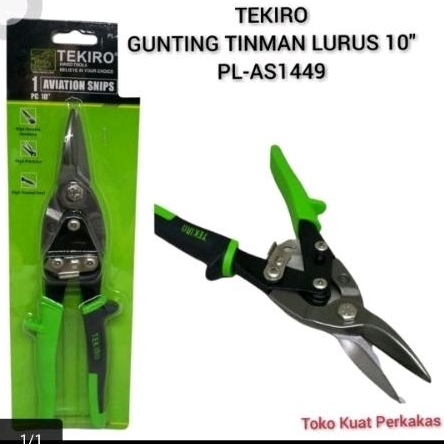 

Gunting Tinman lurus 10" Tekiro PL-AS1449