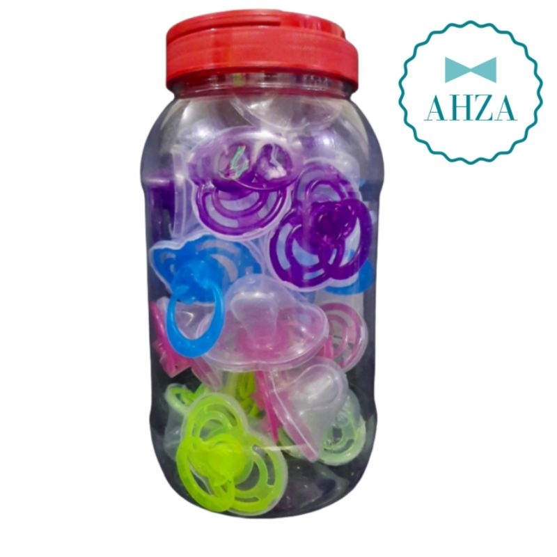 AHZA EMPENG DOT BAYI PACIFIER GEPENG WARNA WARNI