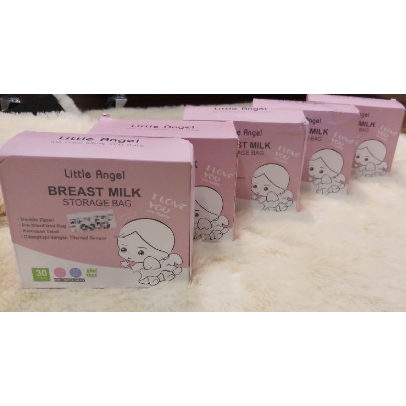 Kantong ASI Merk LITTLE ANGEL BREAST MILK 30PCS x 200ML