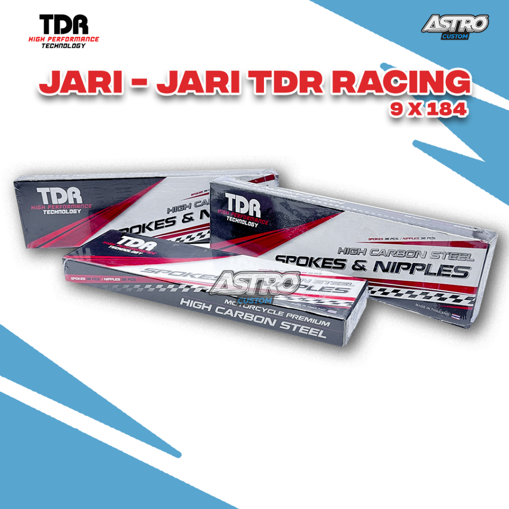 Jari-Jari TDR CHROME Ukuran 184 Sonic 150 Depan Ring 17 Ruji Velg