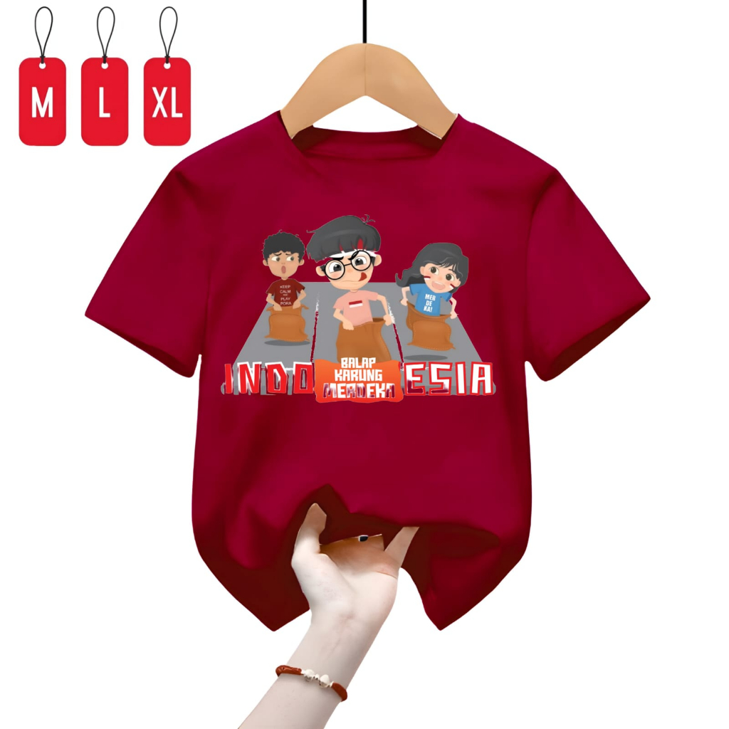 Baju Kaos Anak Balap Karung Merdeka