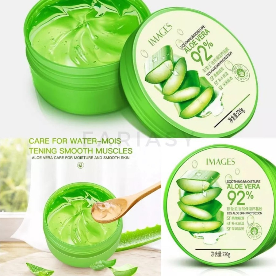 LS IMAGES Pelembab Wajah Aloe Vera Moisturizer Gel Natural 220 Gram