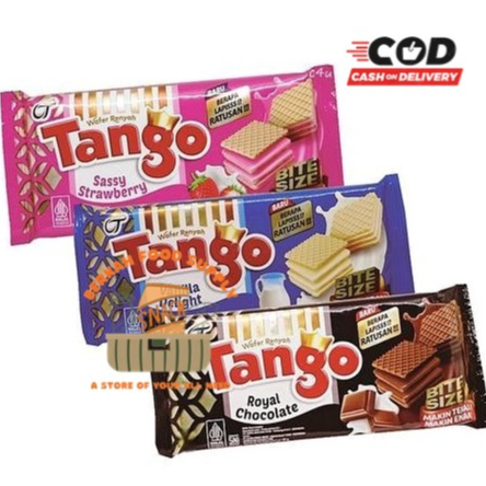 

Wafer TANGO 39 gr Waffer Vanilla / Chizmill Jasuke / Tanggo Coklat / Tango Strawberry / Reguler Best Seller / Renyah Snack / Makanan Ringan HALAL