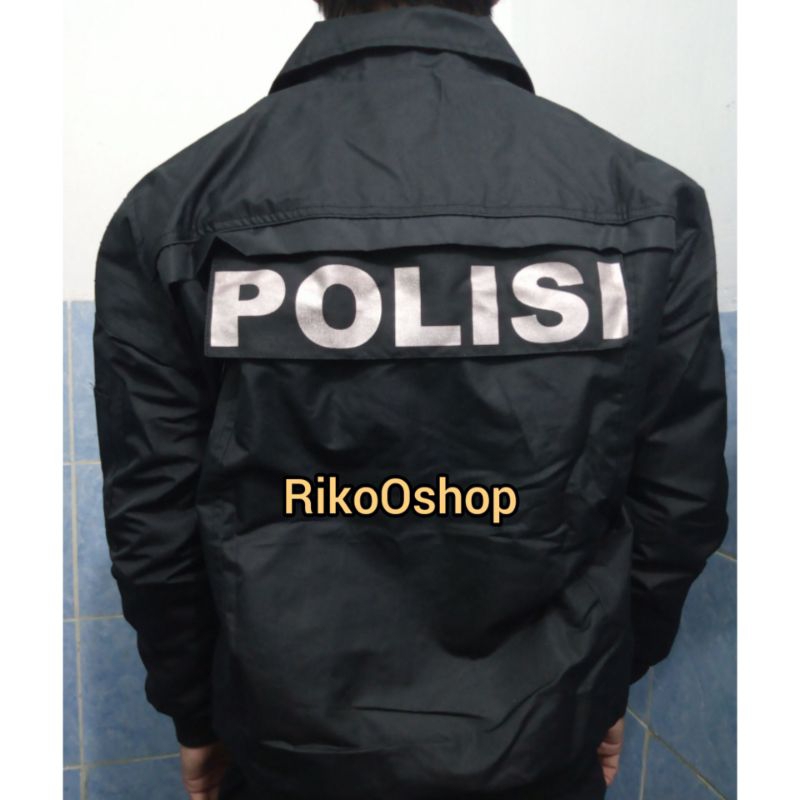 Jaket POLISI SABHARA Parasut Hitam AR Exclusive Original