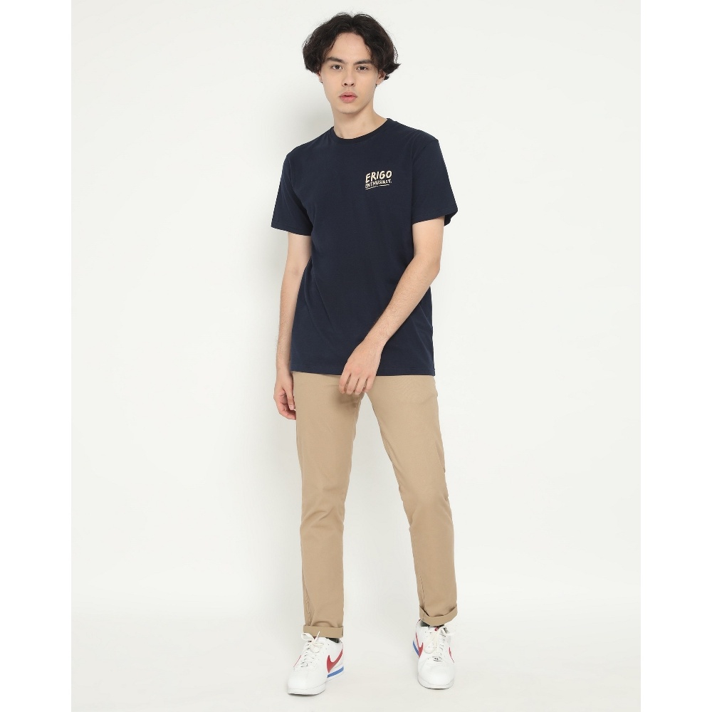 Erigo T-Shirt Japan Wheels Navy Unisex Kaos Baju Erigo Pria/Wanita