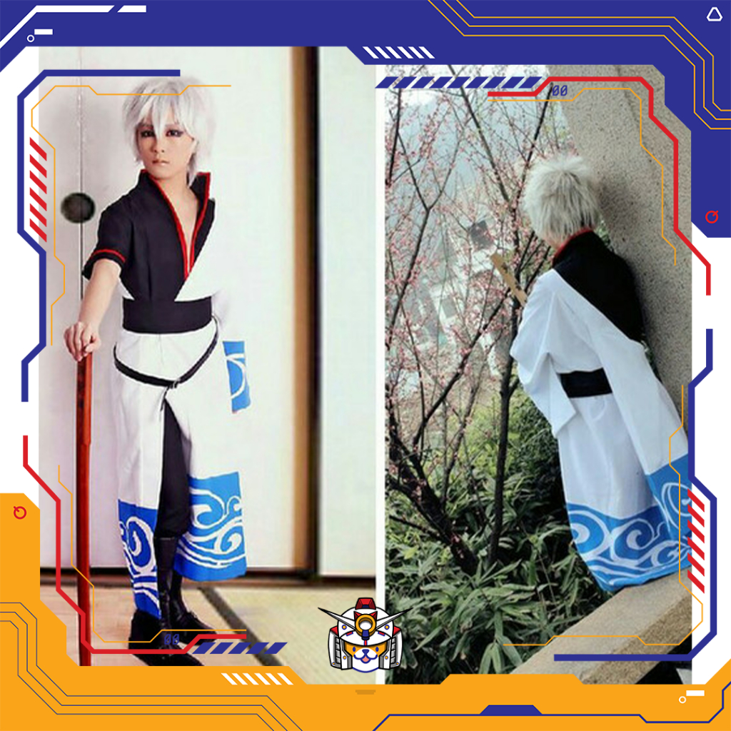 HAKAMA YUKATA COSTUME GINTOKI KOSTUM TRADISIONAL JEPANG