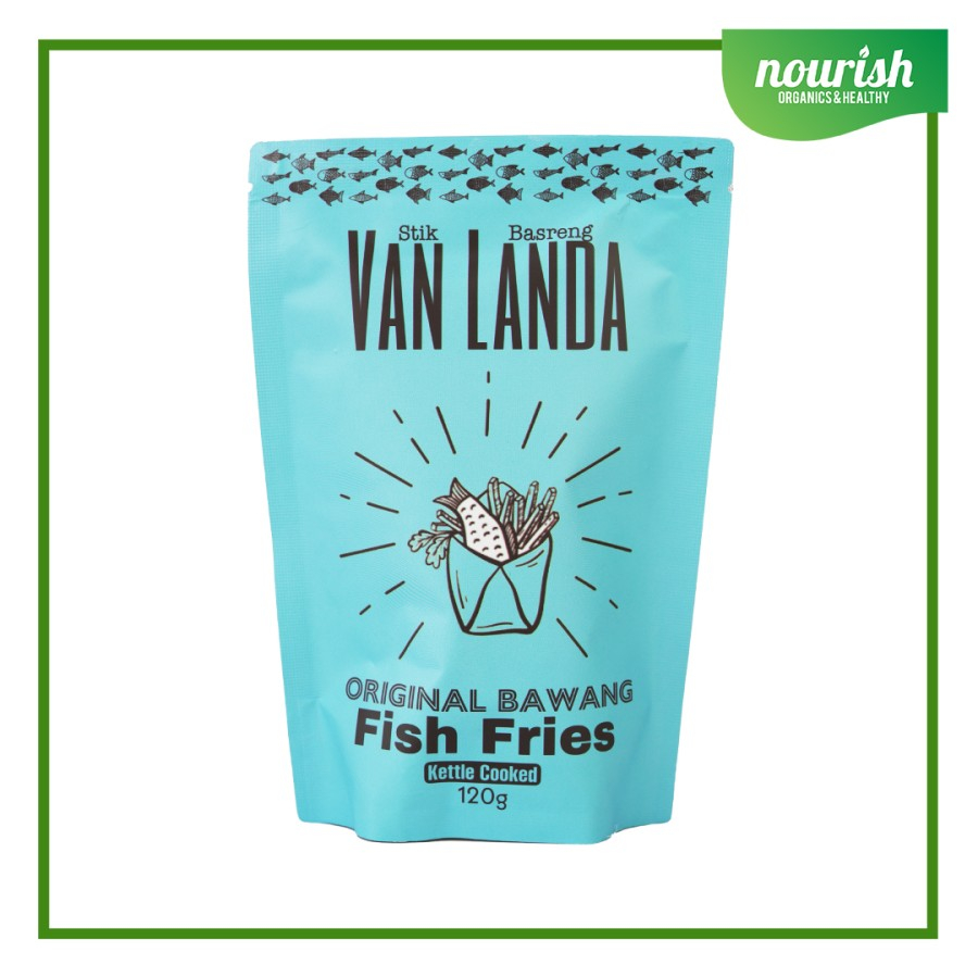 VAN LANDA Stik Basreng Original Bawang Fish Fries NO MSG,HALAL 120g