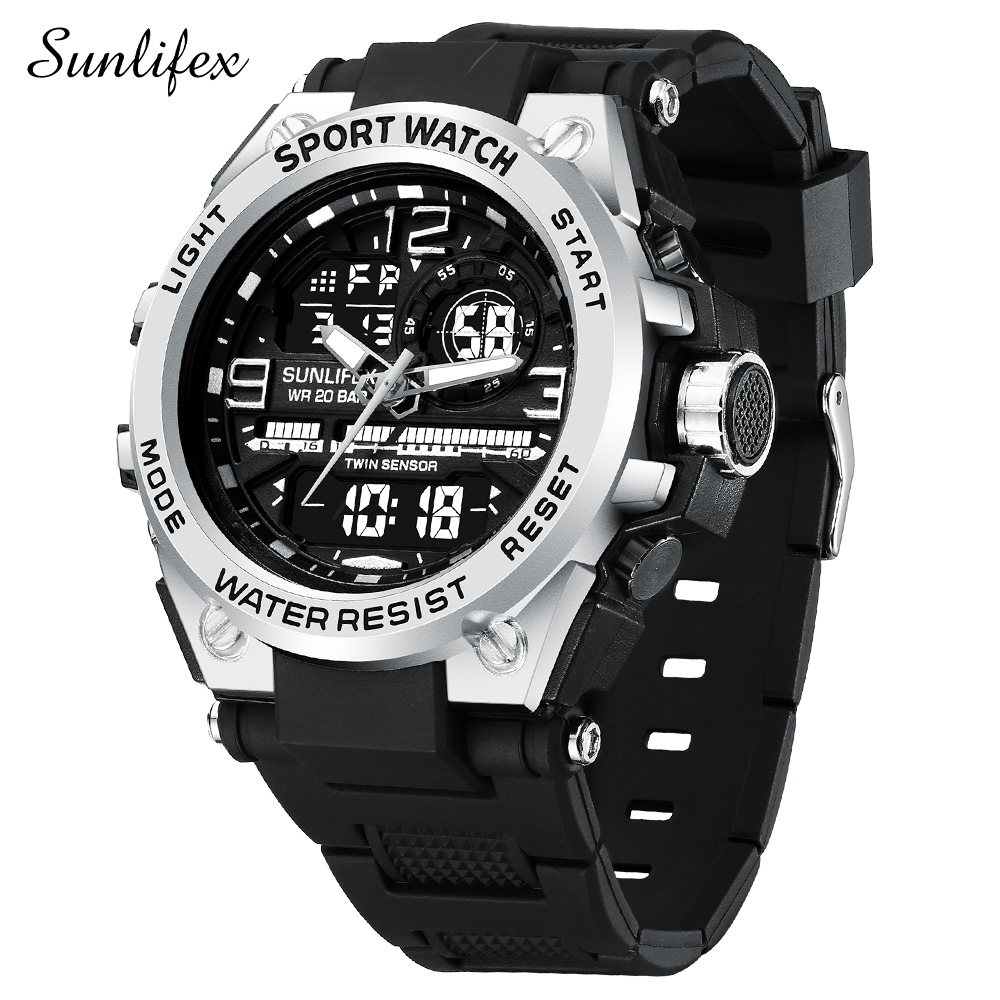 SUNLIFEX SLD003 Jam Tangan Pria  Original Tahan Air Analog Kalender Army Quartz Anti Air Untuk Pria