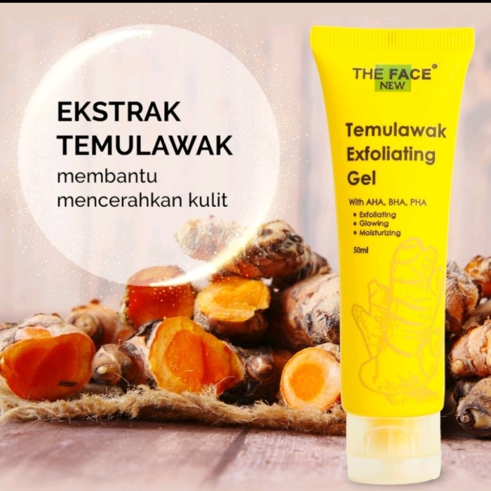 THE FACE TEMULAWAK EXFOLIATING GEL 50ML / AHA BHA PHA