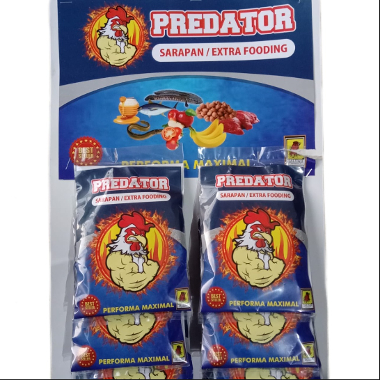 PREDATOR JALU AJI EXTRA FOODING SARAPAN AYAM TARUNG MIRIP MONSTER PRO