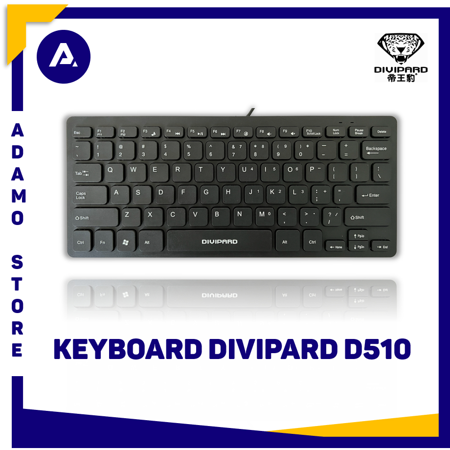Keyboard Mini Divipard D510 Portable USB Business Keyboard