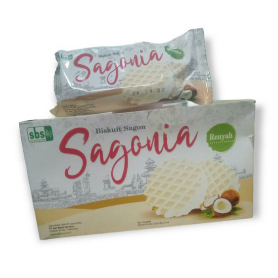 

Sagonia Biskuit Box 12 pcs Kue Kelapa Biskuit Sagon Cemilan Keluarga Snack Enak