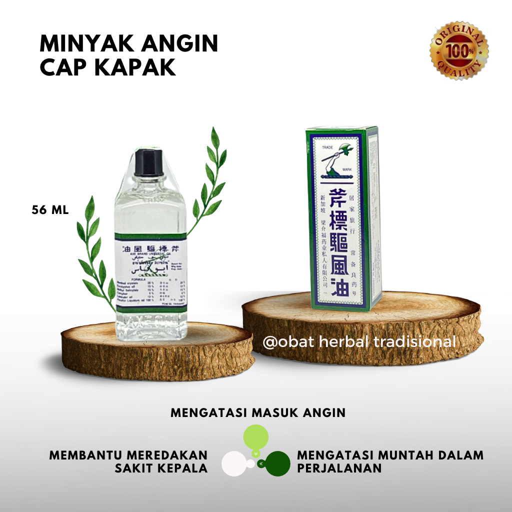 Minyak Angin Cap Kapak - Isi 56ml, 28ml