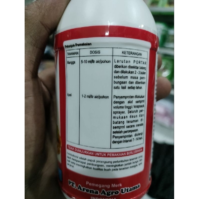 Hormon Pembuahan PORTAR 250sc 250ml Paclobutrasol