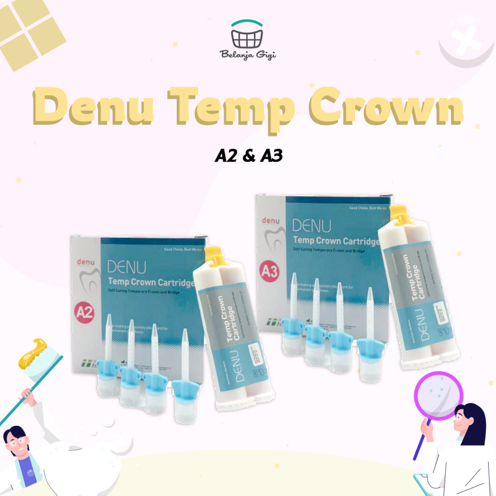 Temporary Crown DENU Korea / DENU Temp Crown Dental / Mahkota Sementara Dental Belanja Gigi