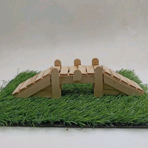 Miniatur Jembatan Aquascape  stik es krim
