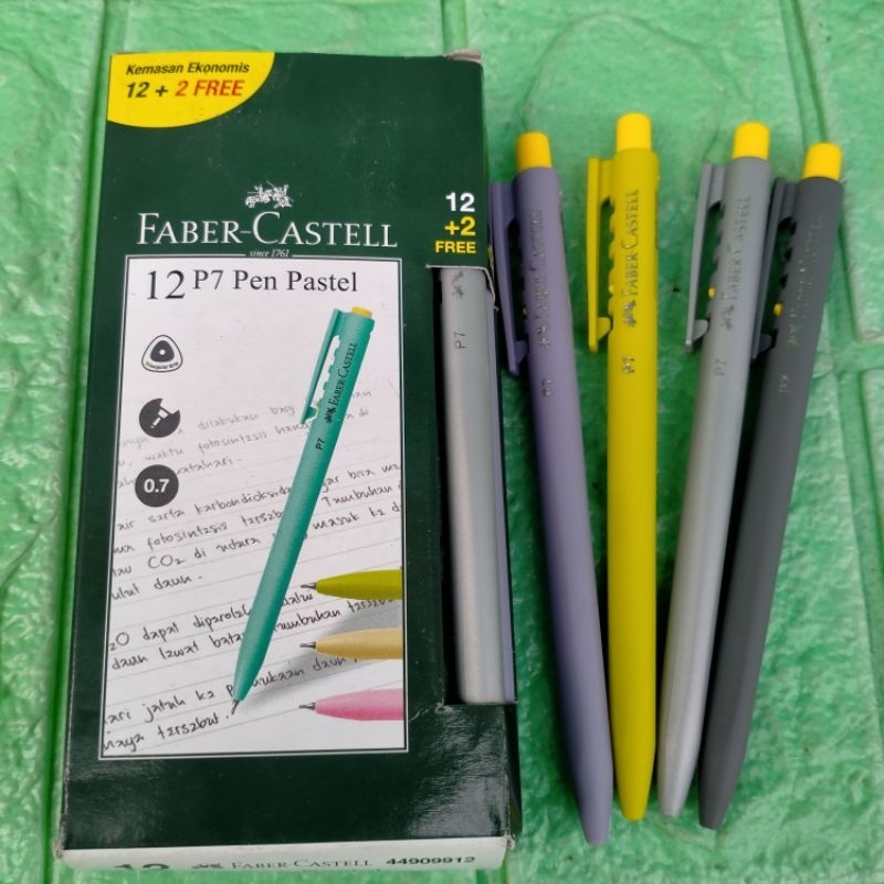 

1 Pcs Pen Pastel Faber-Castell P7 Pulpen Cetek Pena Atk Grosir