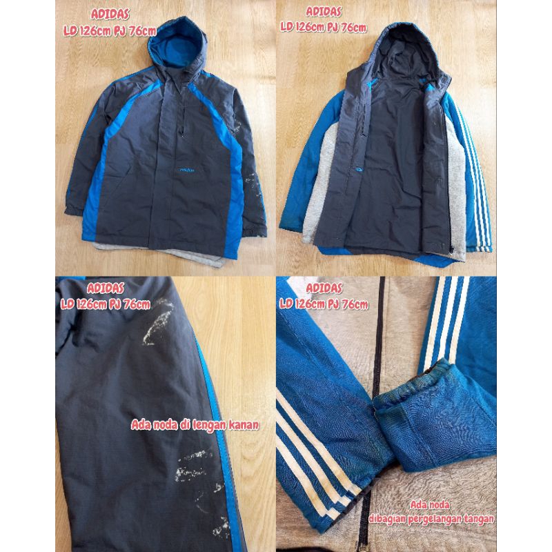 JAKET BOLAK BALIK BRAND ADIDAS