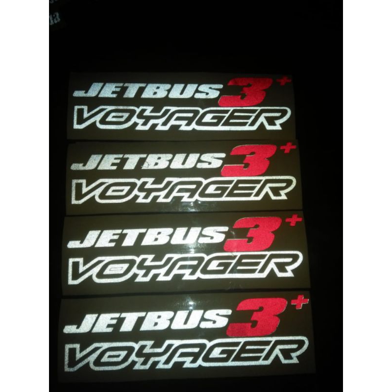 sticker stiker bus bis jetbus 3 voyager