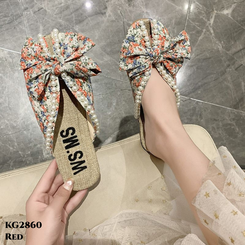 WYN SANDAL FLAT SLIPPER FASHION KOREA KG2860