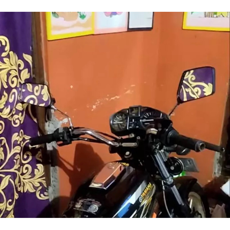 Spion RX KING tempe kotak RX king cobraRX spesialrx z spion motor model yamaha tangkai chrome rxking free baut cadangan universal honda yamaha