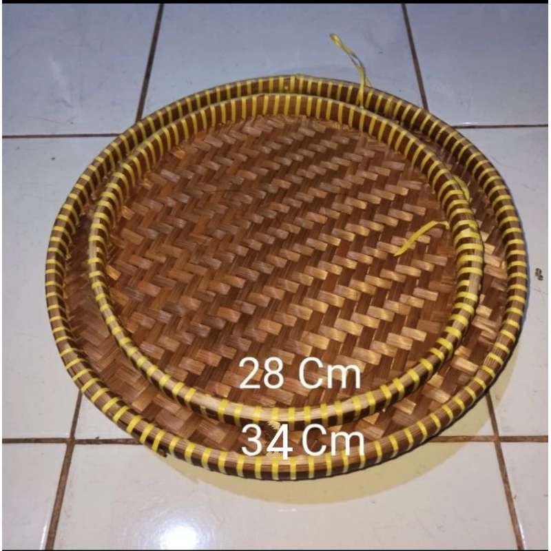 Tampah Bambu kecil/ Tampah Bambu mini ukuran 28 cm dan 34 cm / Tampah Bambu Jawa Rapih