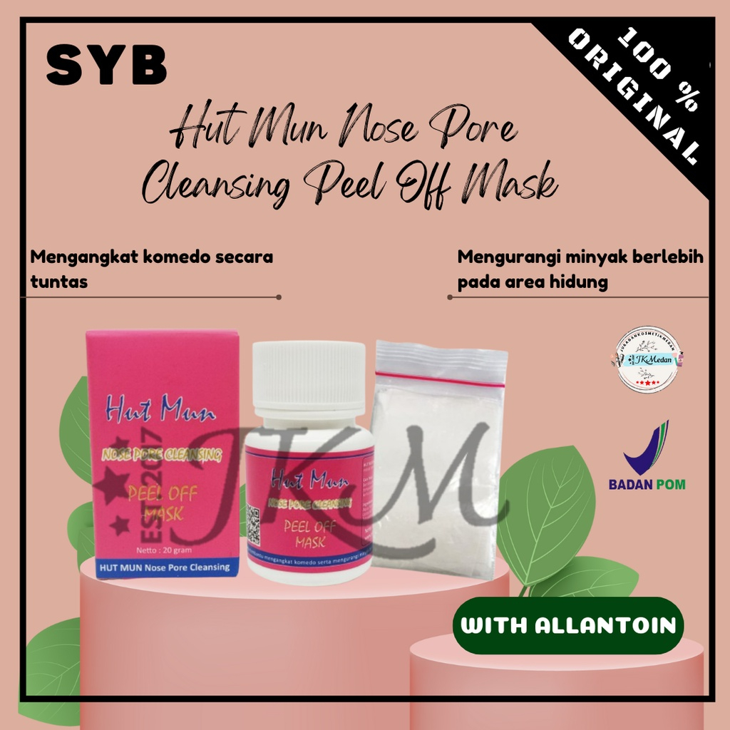 SYB HUT MUN MASKER KOMEDO NOSE PORE CLEANSING PEEL OF MASK 20GRAM