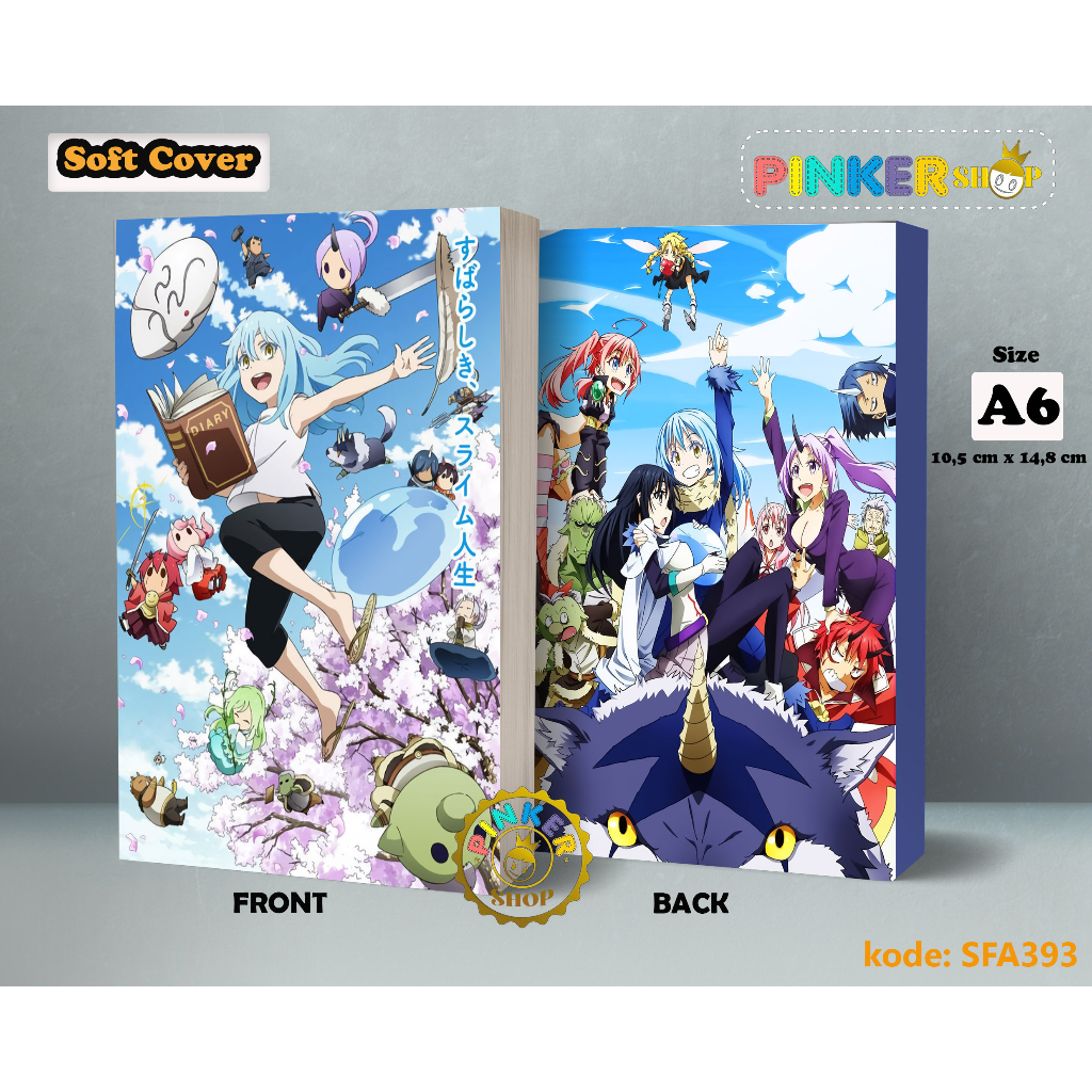 

(SFA393) Pocket Notre Anime Rimuru 7 Softcover A6/A5 Buku Tulis catatan Notes Agenda Planner Jurnal