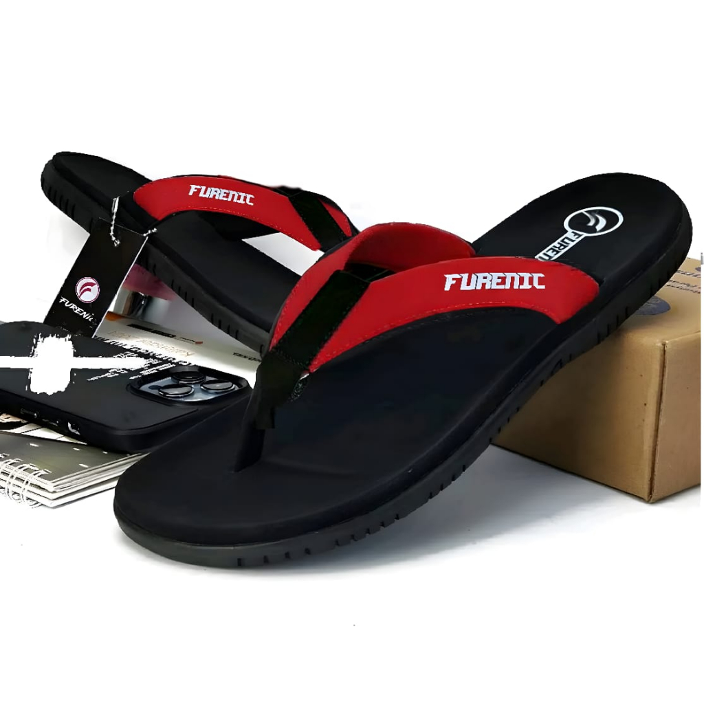 Sandal Jepit Pria Distro Kekinian Sendal Cowok Dewasa Original Furenic Keren Terbaru